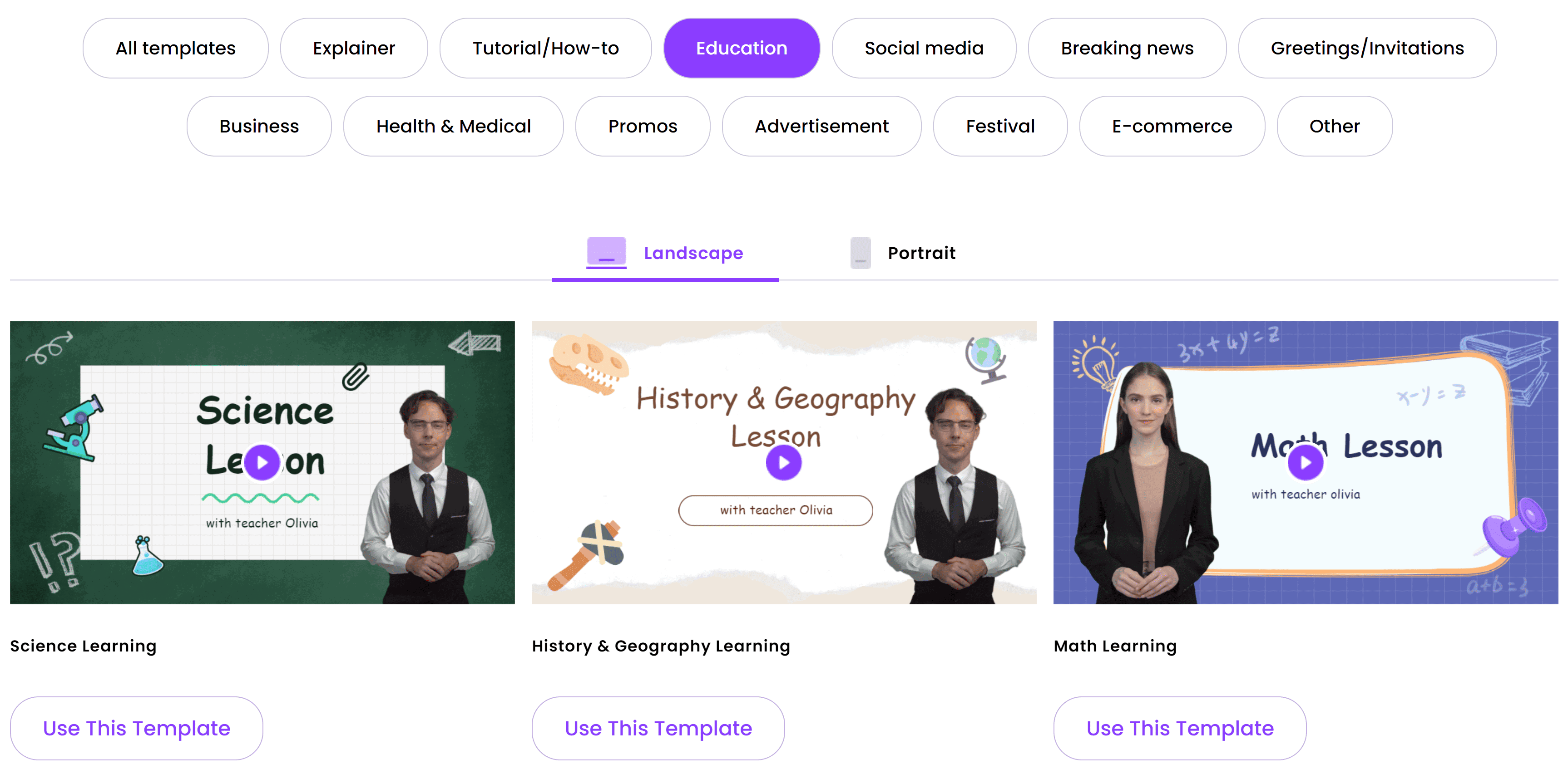 Vidnoz AI Video Templates