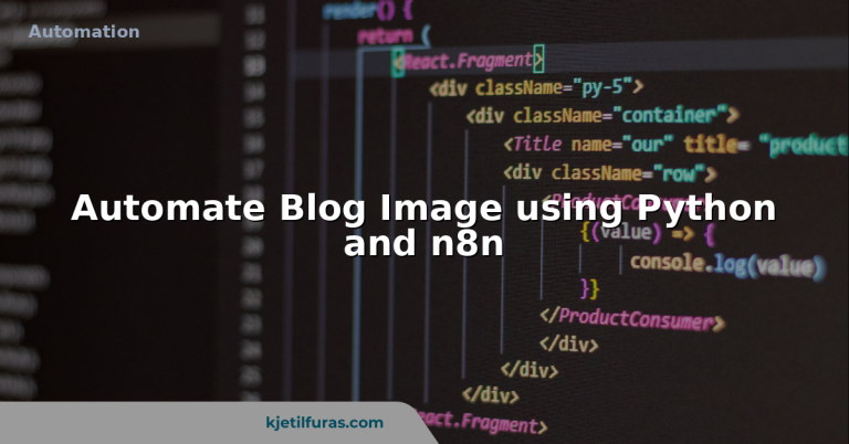 Automate Blog Image using Python and n8n