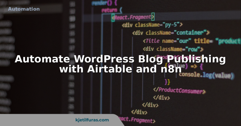 Automate WordPress Blog Publishing with Airtable and n8n