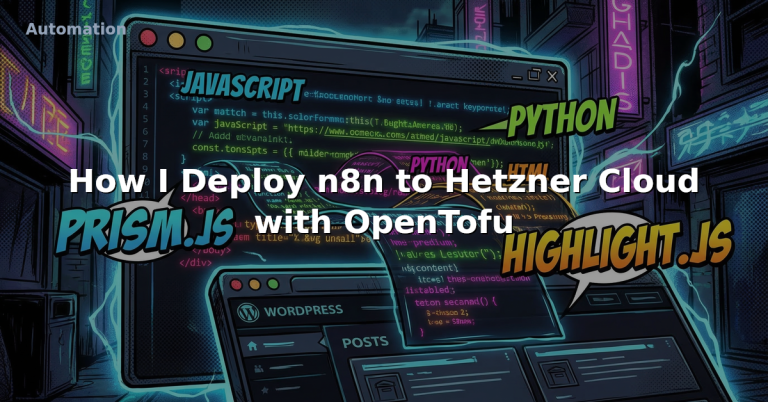 How I Deploy n8n to Hetzner Cloud with OpenTofu